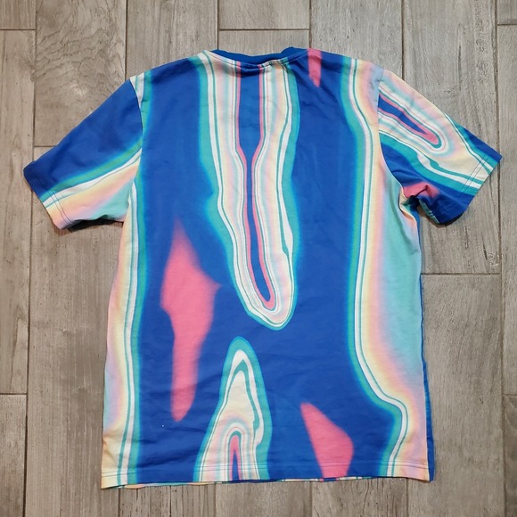 ADIDAS ORIGINALS Men's Hyperreal ALLOVER LOGO‎ TREFOIL SHIRT Sz MEDIUM HN3993 - Picture 2 of 7